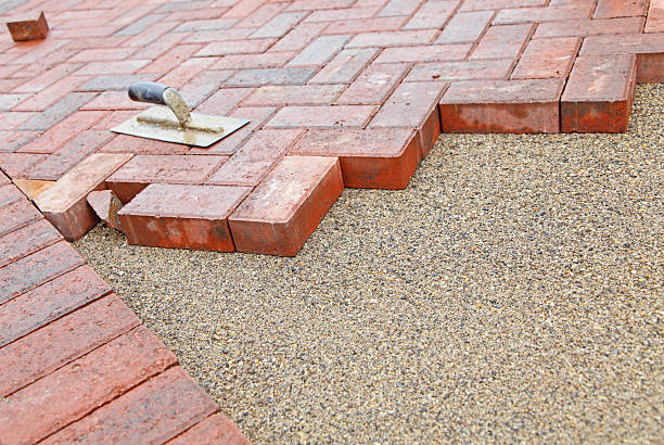 Residential Paver Driveway in Pinewood Estates, TX